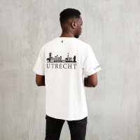 Skyline Utrecht Shirt - Ek utrecht model shirt wit skyline zwart - Skyline Utrecht Shirt O20946