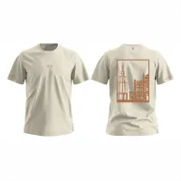 Groningen T-shirt - Evenementenkleding groningen shirt beige vlak - Groningen Shirt O14263