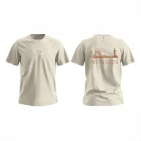 Skyline Den Haag Shirt - Evenementenkleding shirt beige denhaag skyline opdruk - EK8203