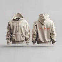 Groningen Skyline Hoodie - Groningen hoodie beige skyline 2 - Groningen Skyline Hoodie O16875
