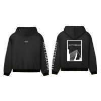 Rotterdam Hoodie - Hoodie zwart rotterdam opdruk wit vlak 4 - Rotterdam Hoodie (21407)