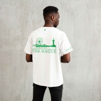 Skyline Den Haag Shirt - Shirt wit model denhaag groen skyline - EK8205