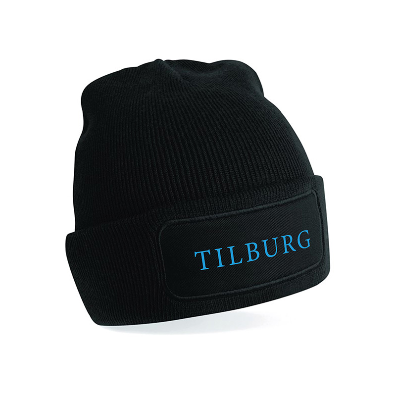 Tilburg Muts - Tilburg muts tekst blauw 2 - Tilburg Muts (18519)