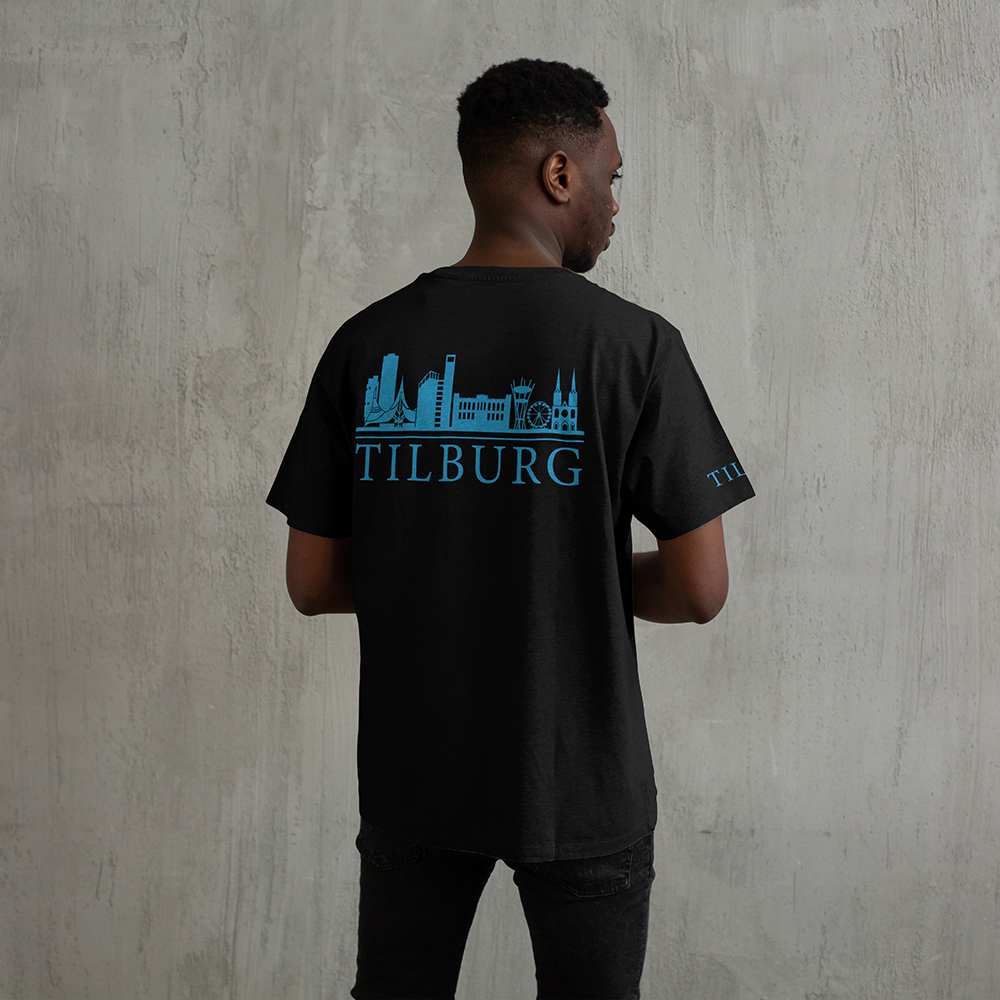 Skyline Tilburg Shirt - Tilburg shirt model zwart skyline blauw - Skyline Tilburg Shirt O11632
