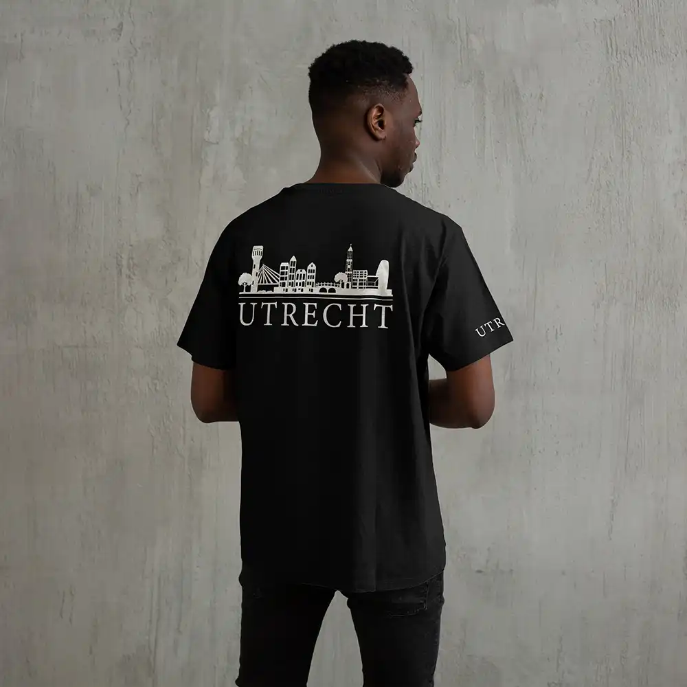 Skyline Utrecht Shirt - Utrecht shirt model skyline wit 3 - Skyline Utrecht Shirt O20255