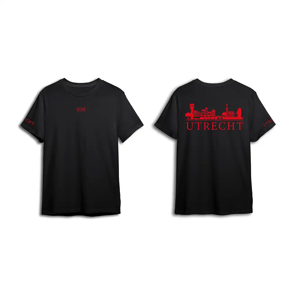 Skyline Utrecht Shirt - Utrecht shirt zwart skyline rood 3 - Skyline Utrecht Shirt O20566