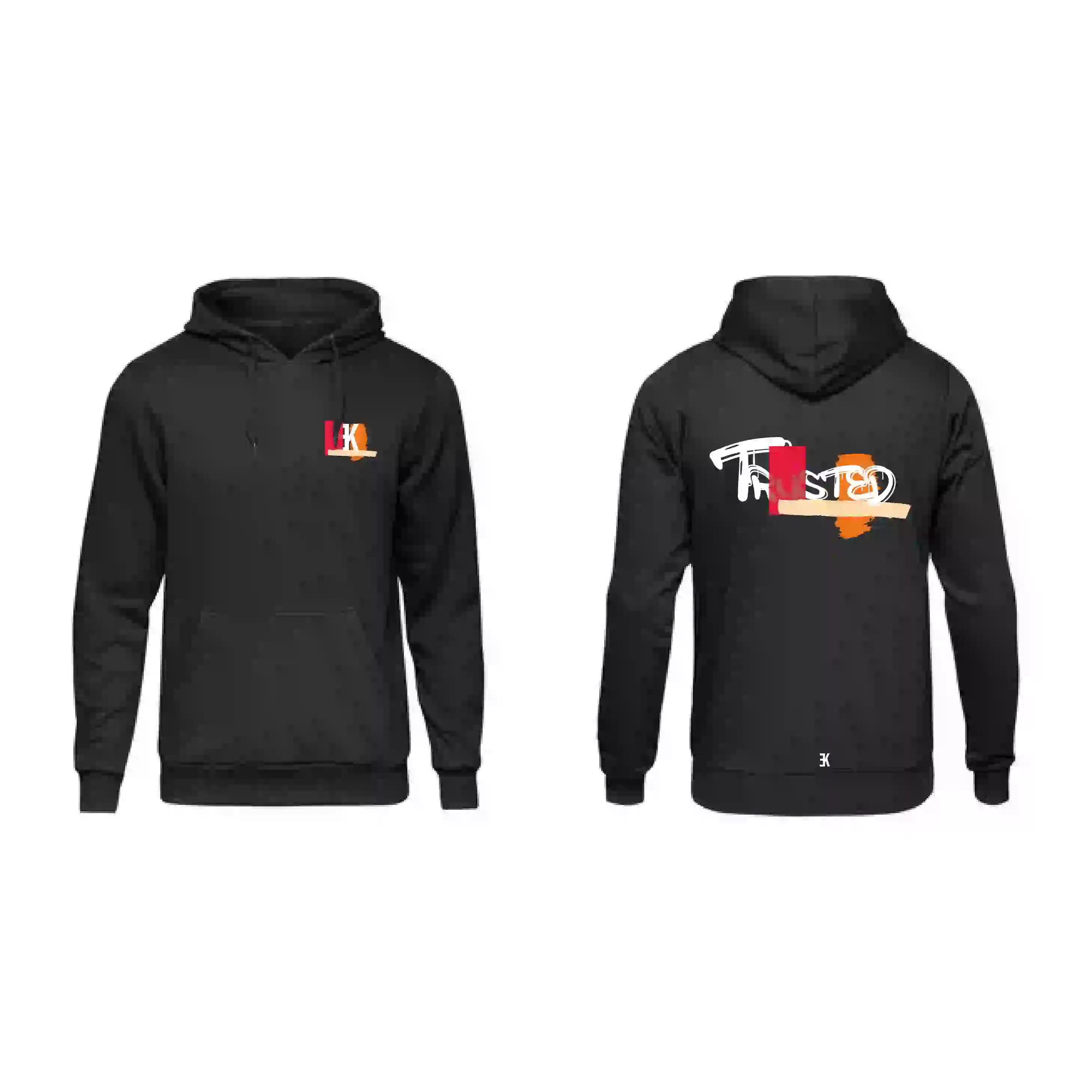 TRUSTED - Hoodie - Zwart hoodie trusted mockup - TRUSTED - Hoodie (3)