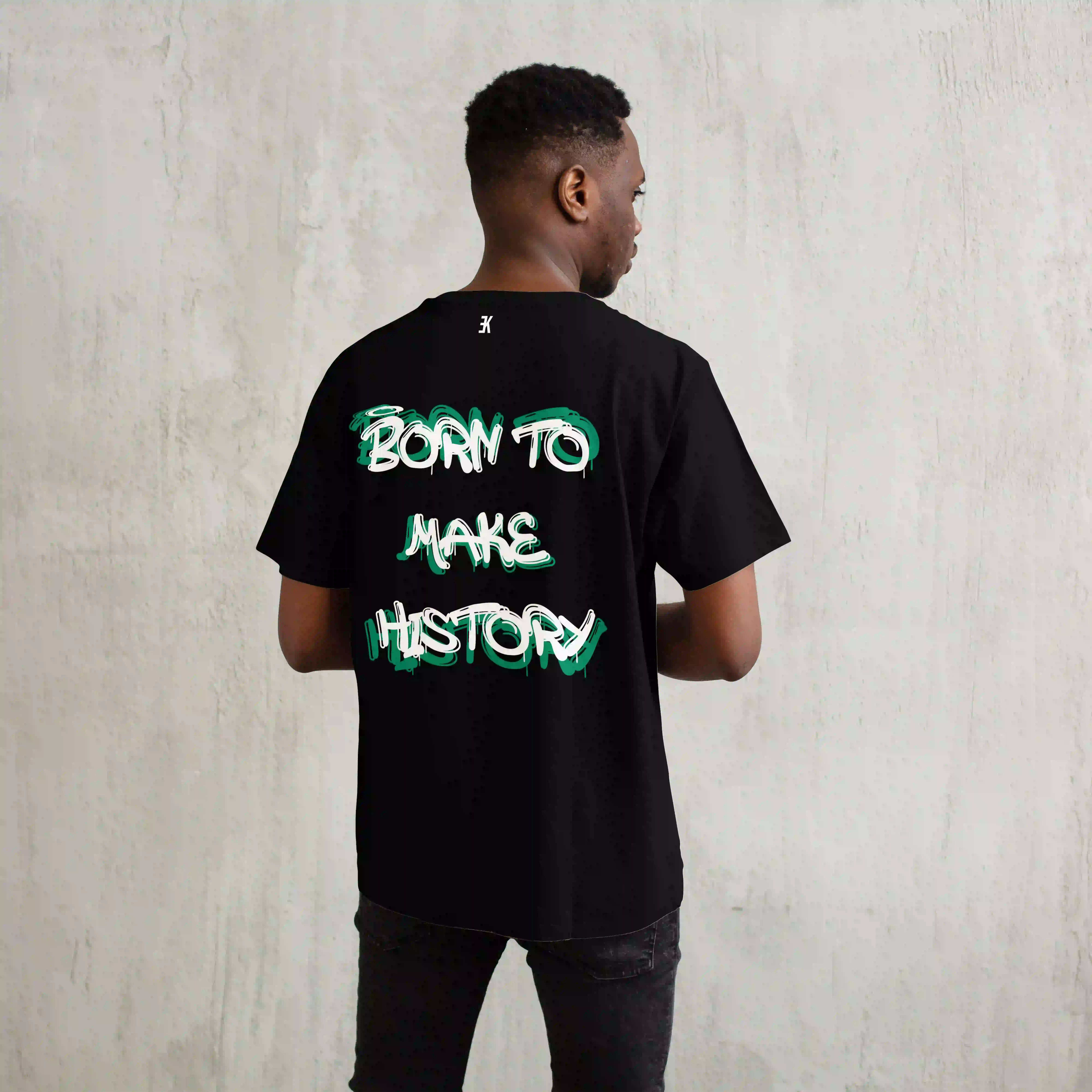 BORN TO MAKE HISTORY - T-Shirt - Zwart oversized shirt btmh 4 - BORN TO MAKE HISTORY (3)
